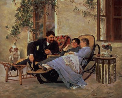 After Dinner, 1888 by Nikolai Dmitrievich Kuznetsov